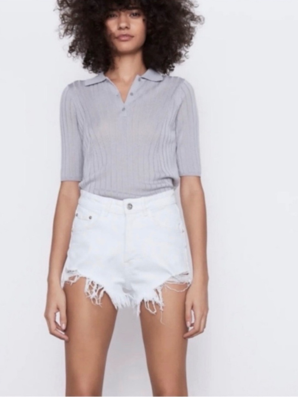 ZARA | White Denim Jeans